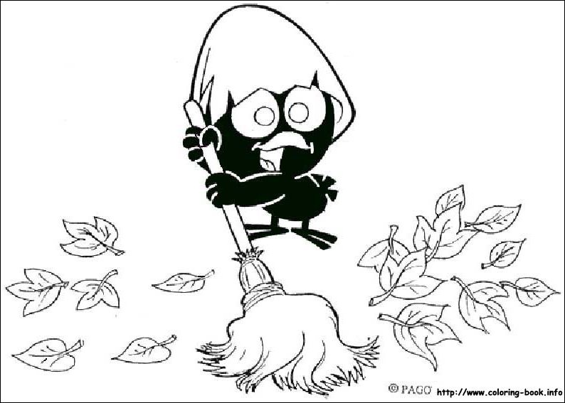 小黑卡利麦罗简笔画图片-7