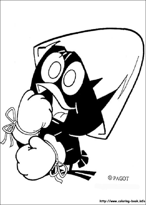 小黑卡利麦罗线稿图片-2