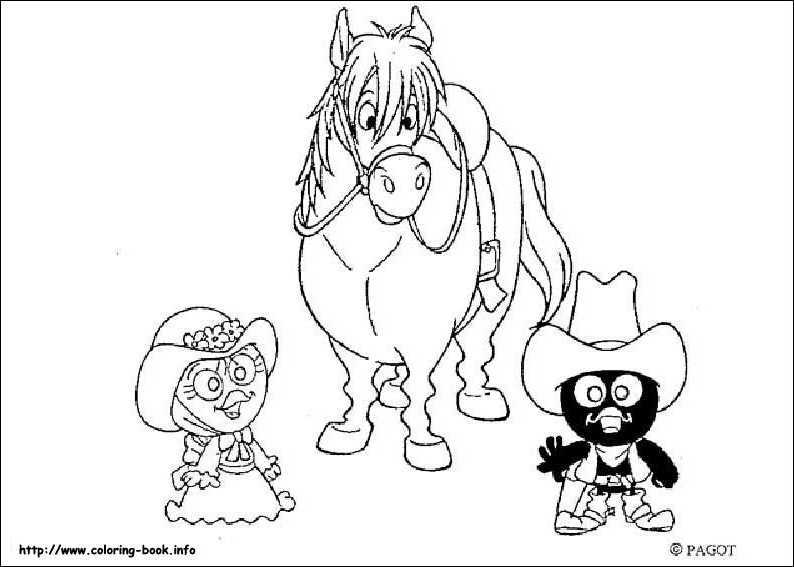 小黑卡利麦罗简笔画图片-11