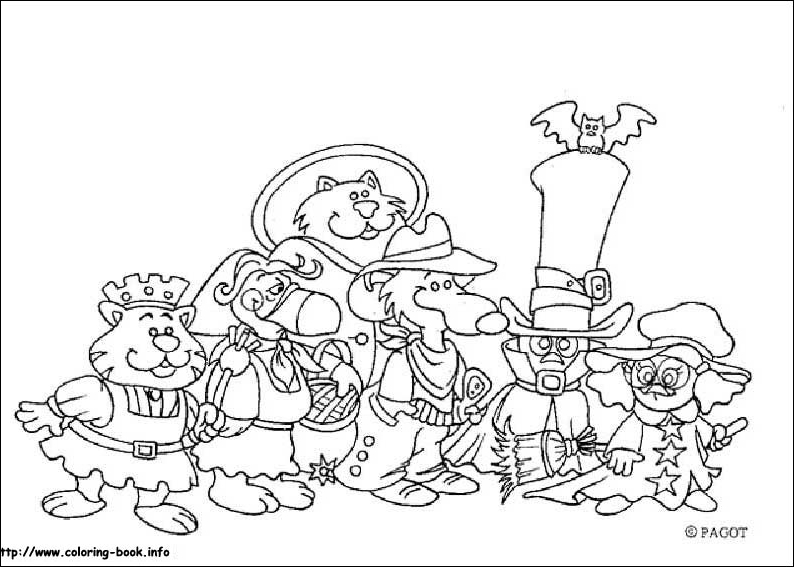 小黑卡利麦罗简笔画图片-10