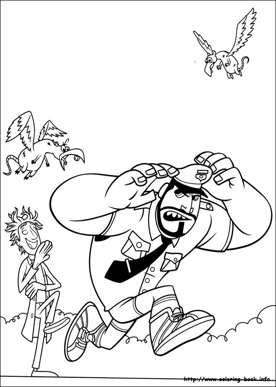 天降美食线稿图片-1