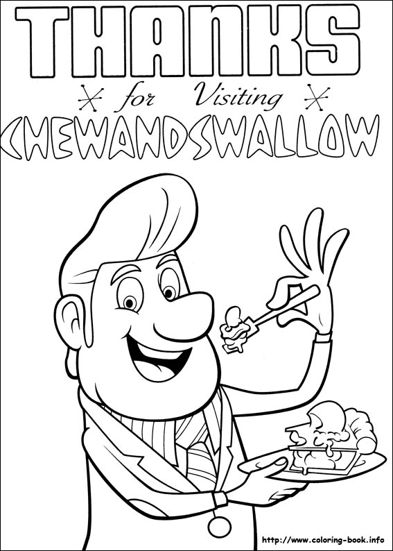 天降美食填色图片-5