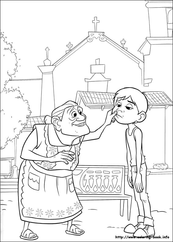 寻梦环游记线稿图片-9