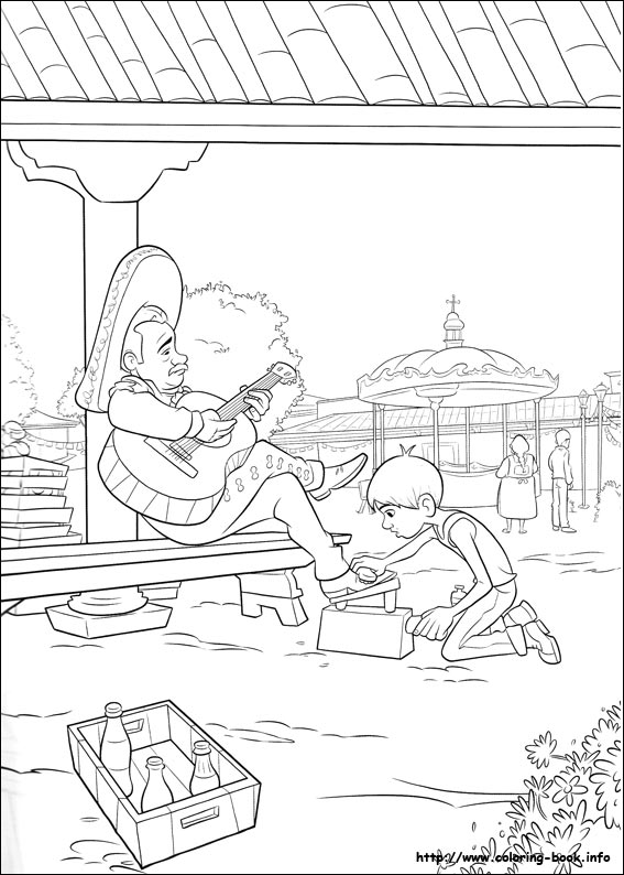 寻梦环游记填色图片-2