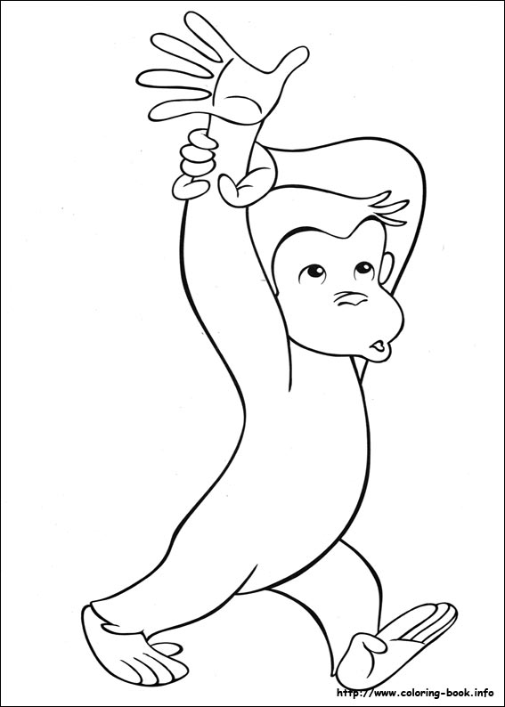 好奇猴乔治简笔画图片-8