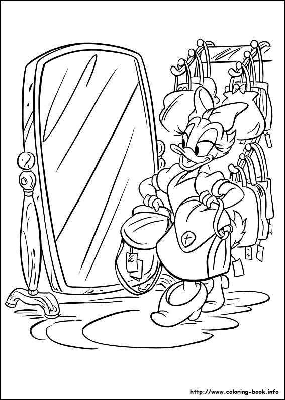 唐老鸭填色图片-4