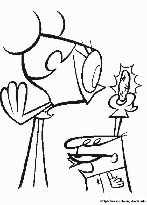 德克斯特的实验室简笔画图片-9