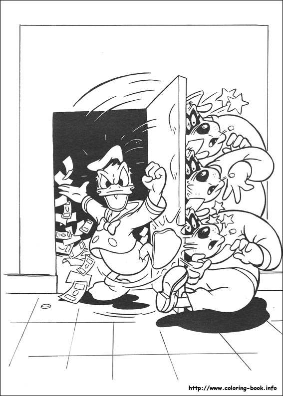 唐老鸭线稿图片-7