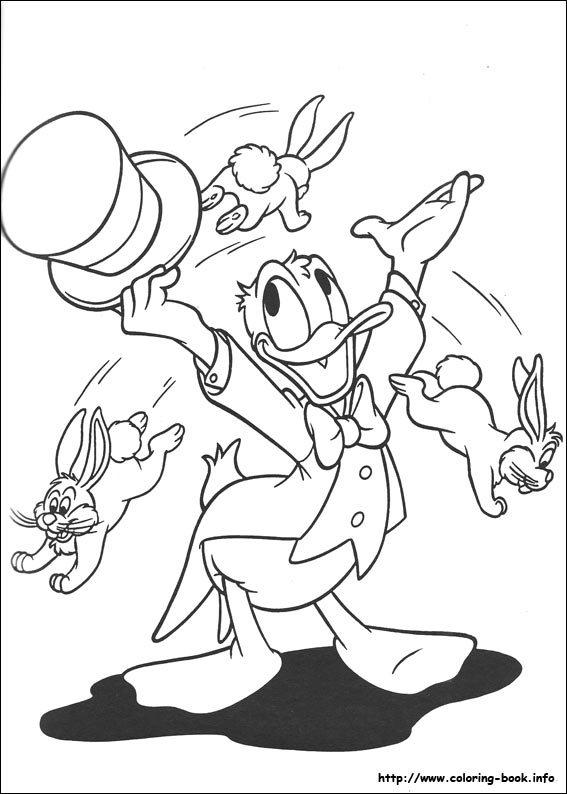 唐老鸭庆生记简笔画-5