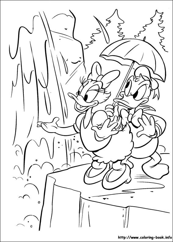 唐老鸭惊魂记简笔画-4