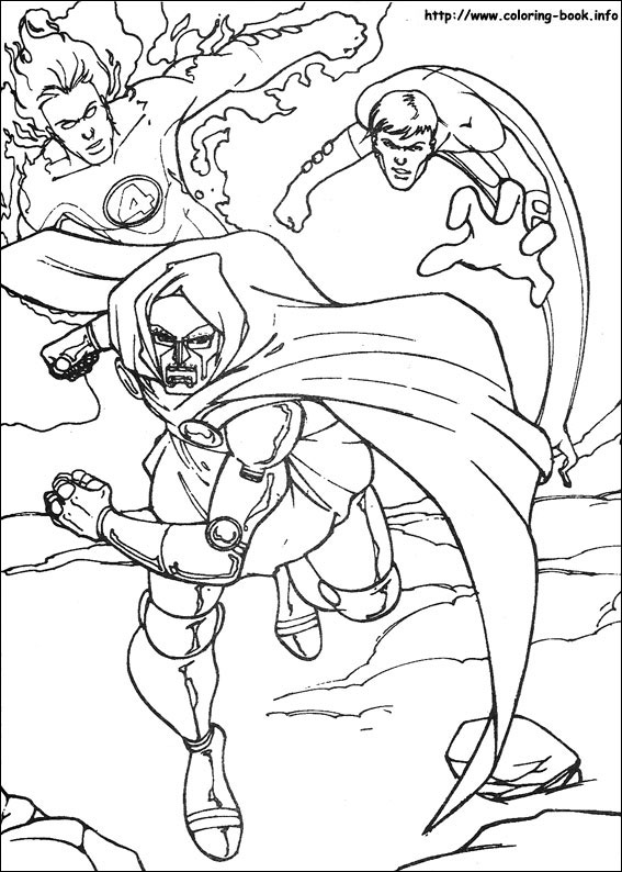 神奇四侠简笔画图片-4