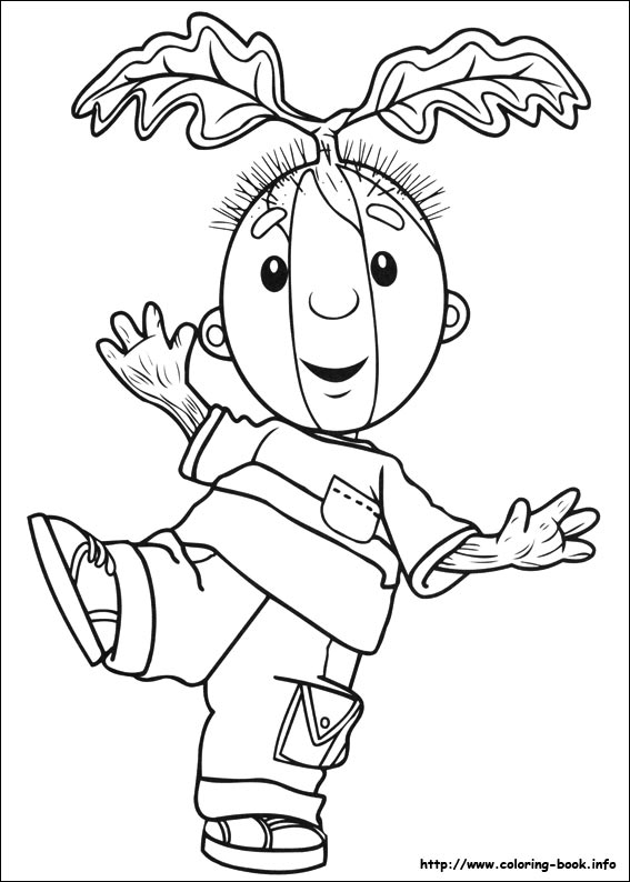 小花童菲菲填色图片-3