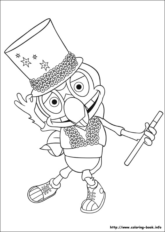 小花童菲菲填色图片-7