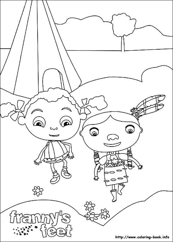弗兰妮的脚填色图片-3