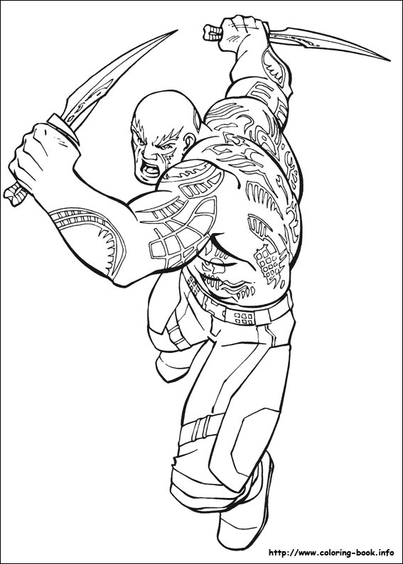 银河护卫队填色图片-5