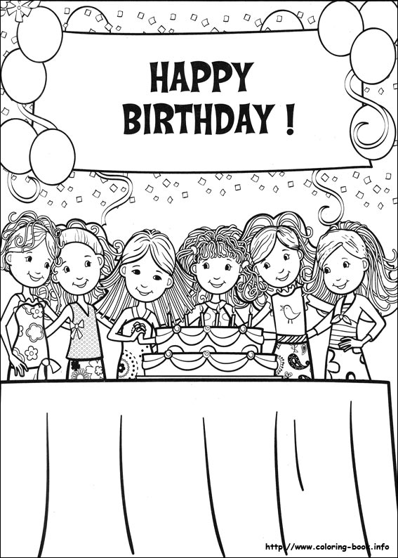 时髦的女孩简笔画图片