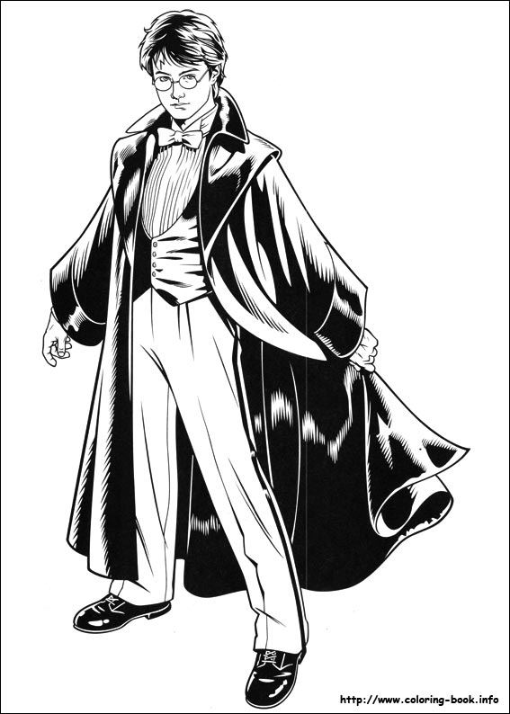 哈利波特填色图片