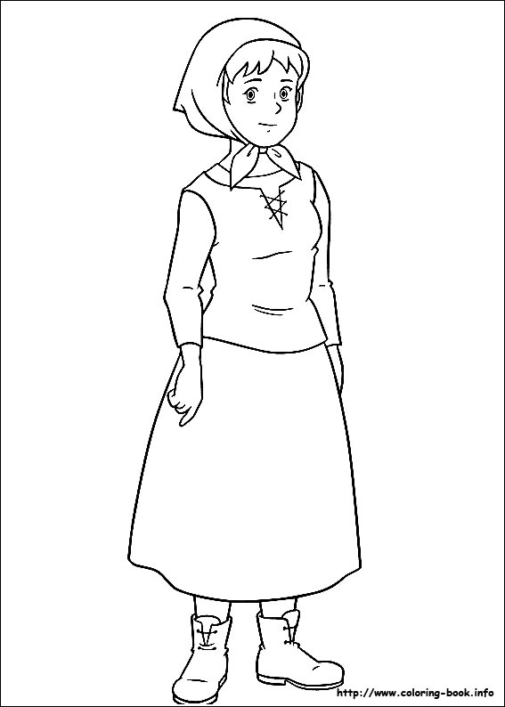 海蒂简笔画图片-3