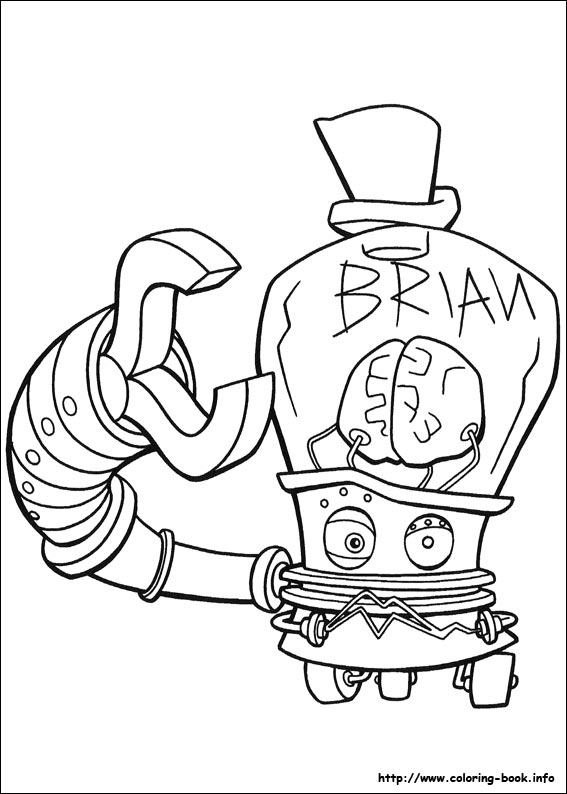 科学小怪蛋简笔画图片-1