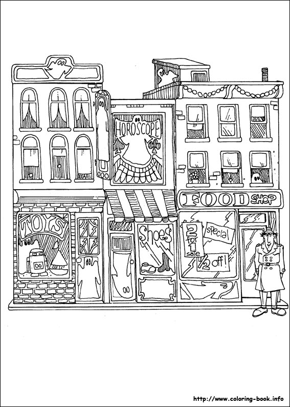 神探加杰特填色图片