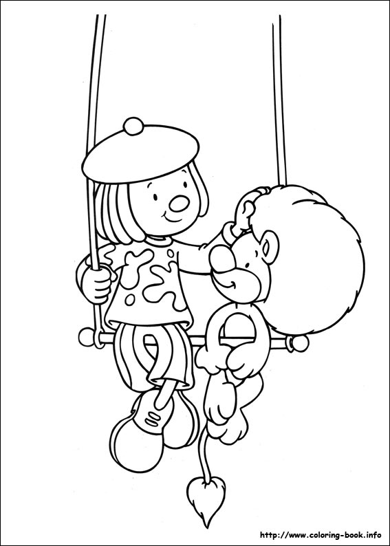 Jojo马戏团填色图片