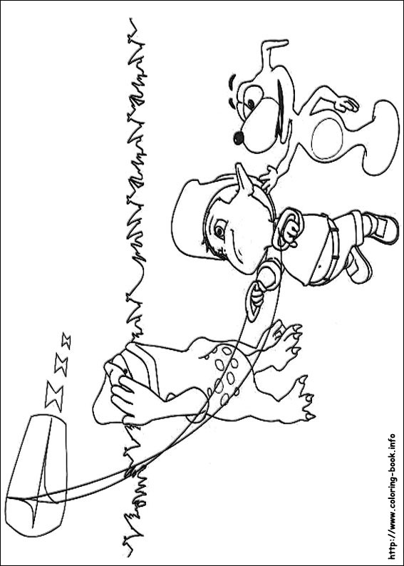 阿迪宝涂色画-8