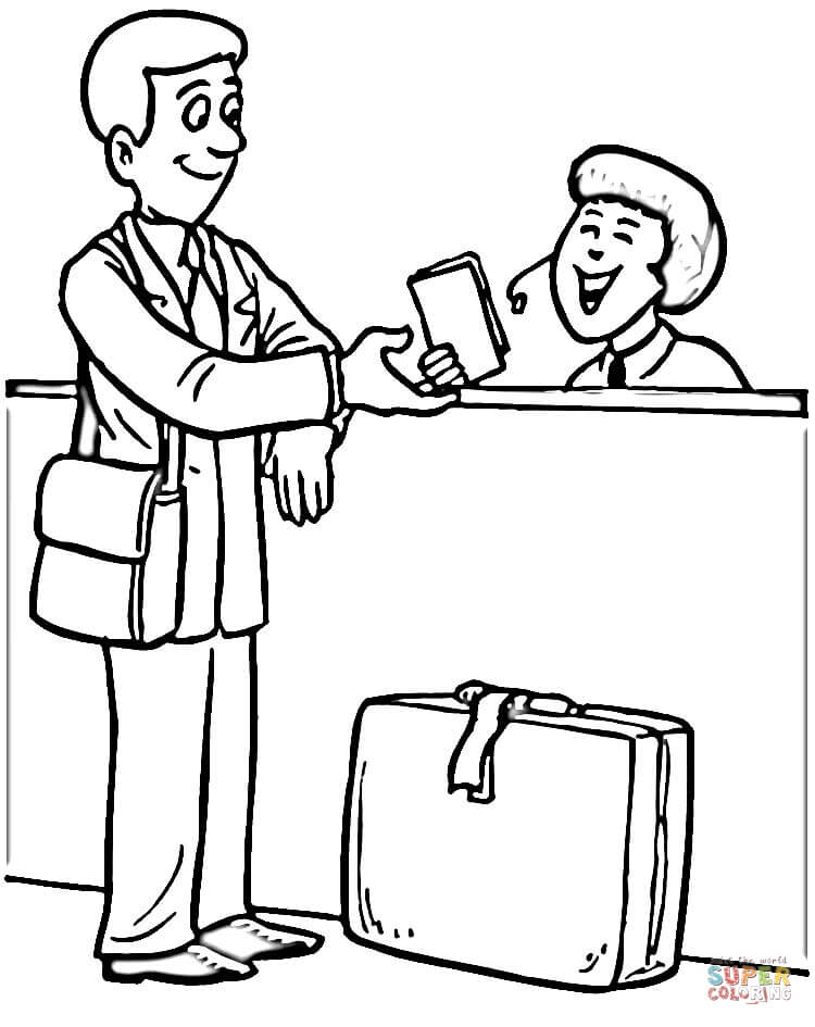 机场简笔画图片