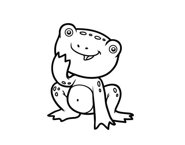 简单可爱的小青蛙怎么画