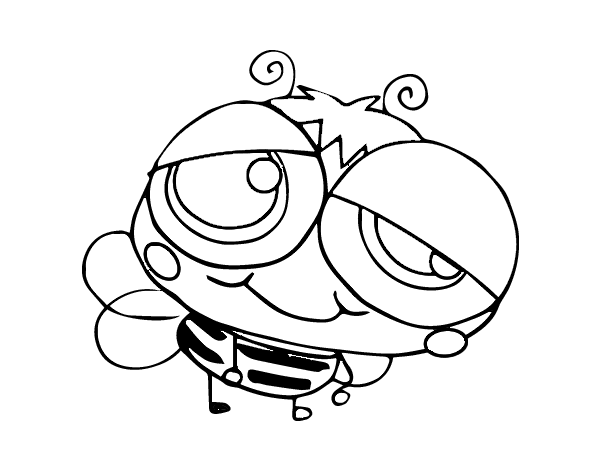 大黄蜂线稿图片