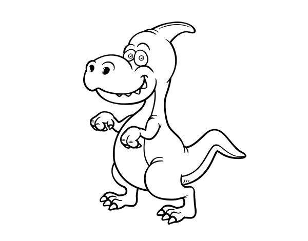 副龙恐龙线稿图片