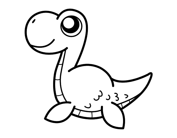 尼斯怪物的简笔画