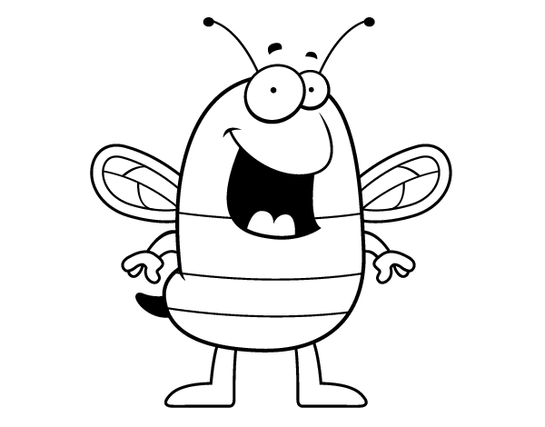 快乐大黄蜂线稿图片