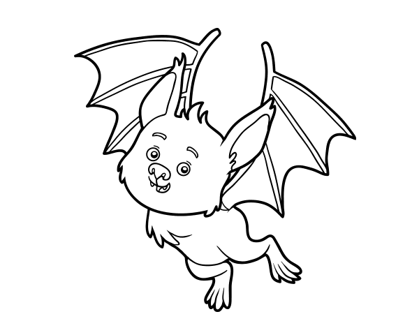 漂亮的蝙蝠简笔画