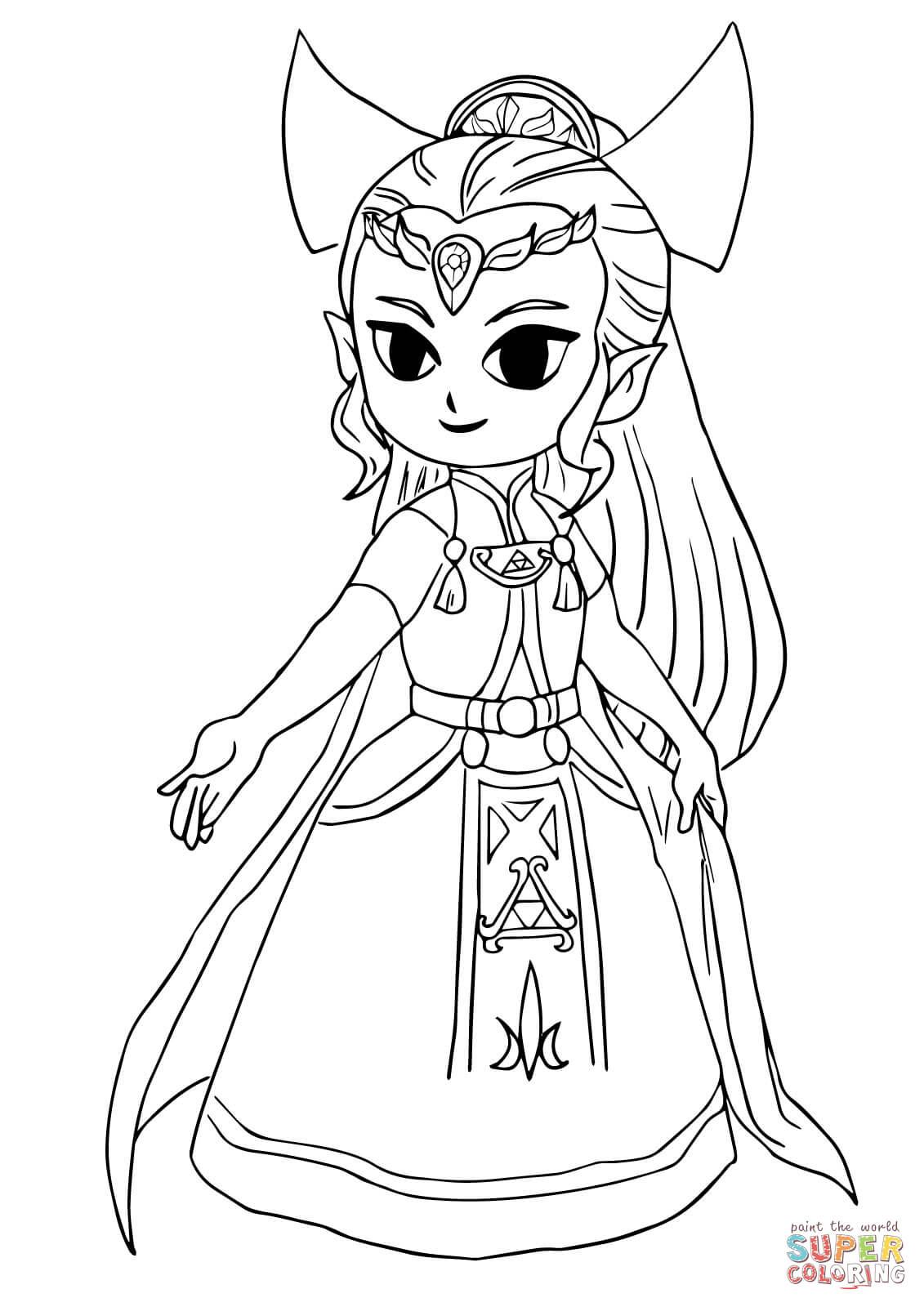 塞尔达传说-四人之劍简笔画