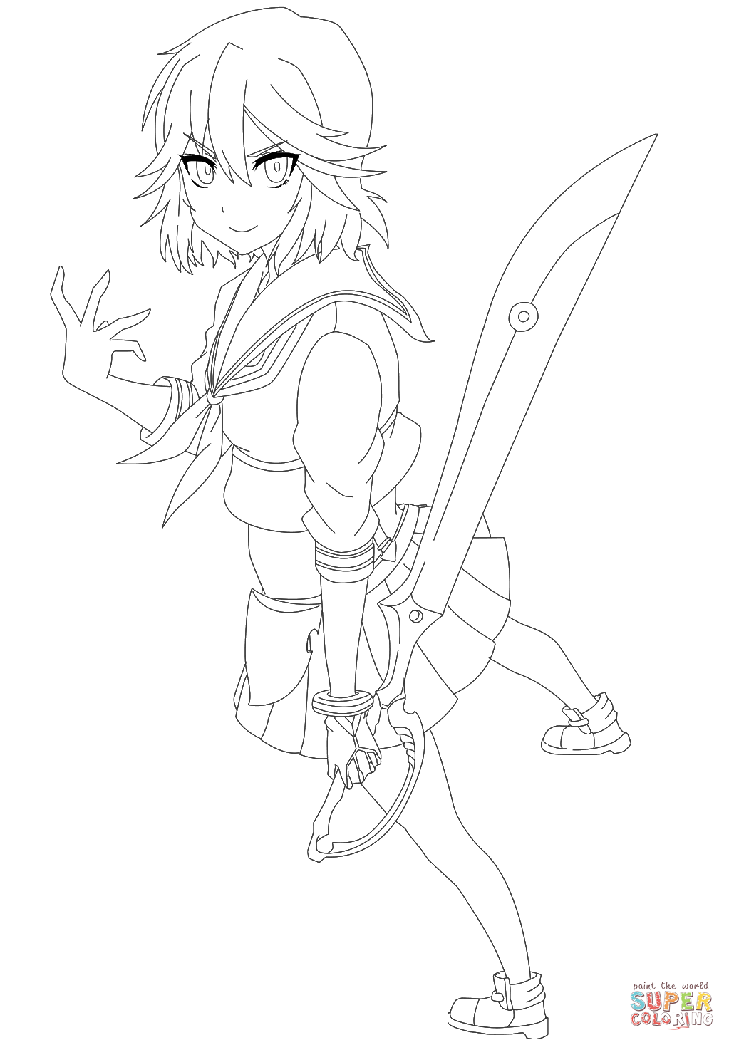 斩服少女中的缠流子漫画图片