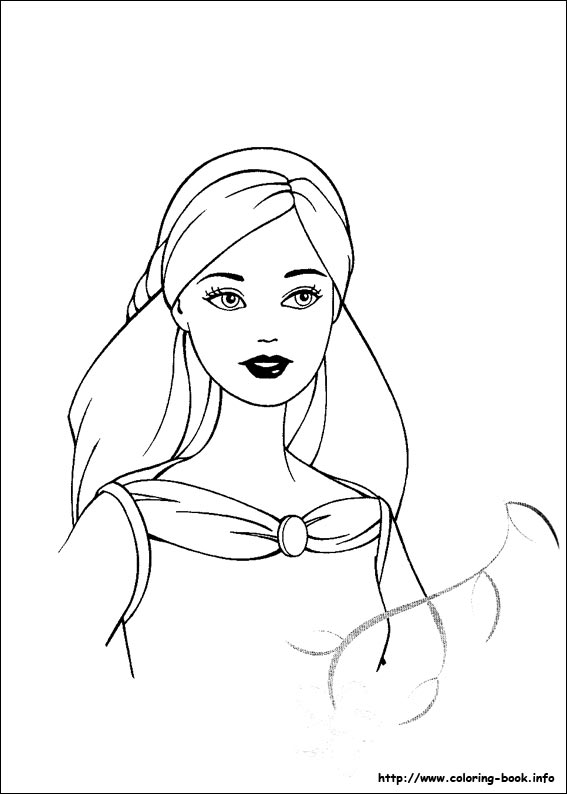 芭比娃娃简笔画图片-8