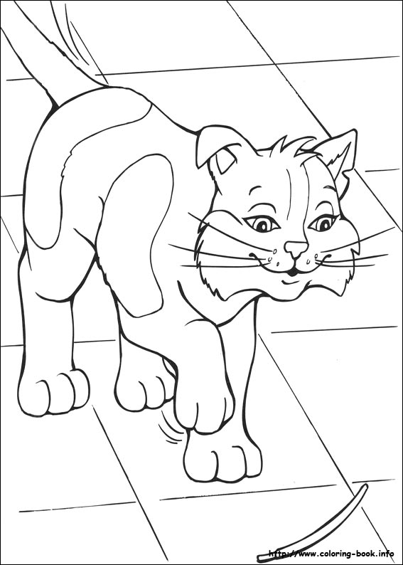 芭比之真假公主简笔画图片-7