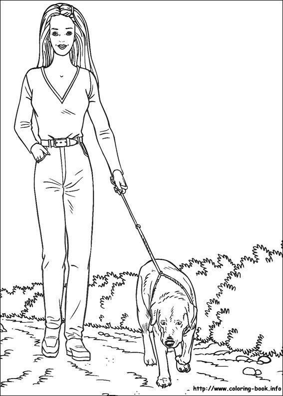 芭比娃娃简笔画图片-11