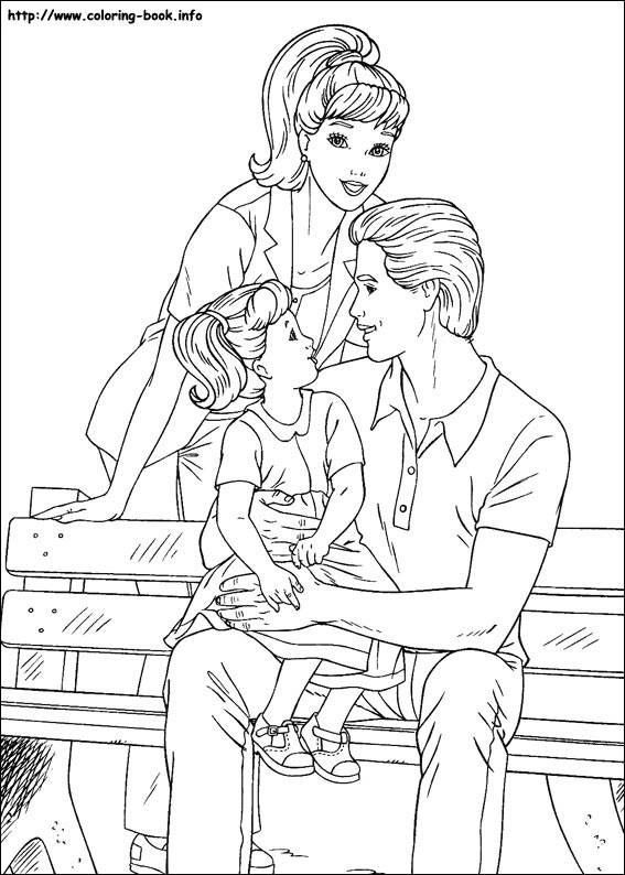 芭比公主简笔画图片-2