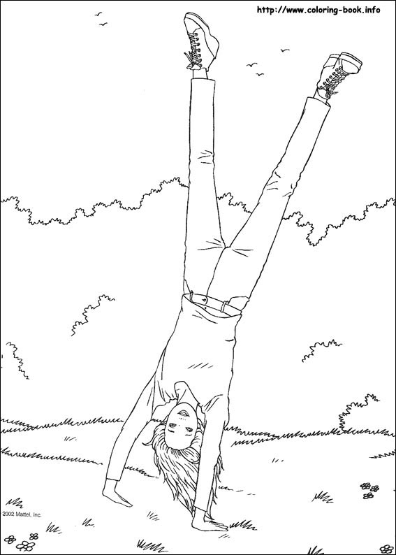 芭比公主填色图片-6