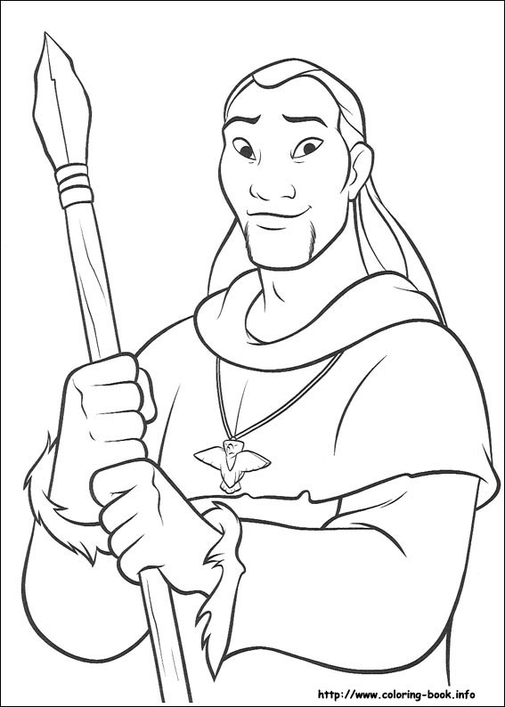 熊的传说填色图片