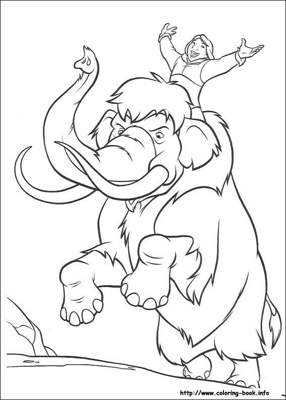 熊的传说填色图片