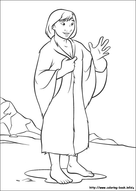 熊的传说填色图片