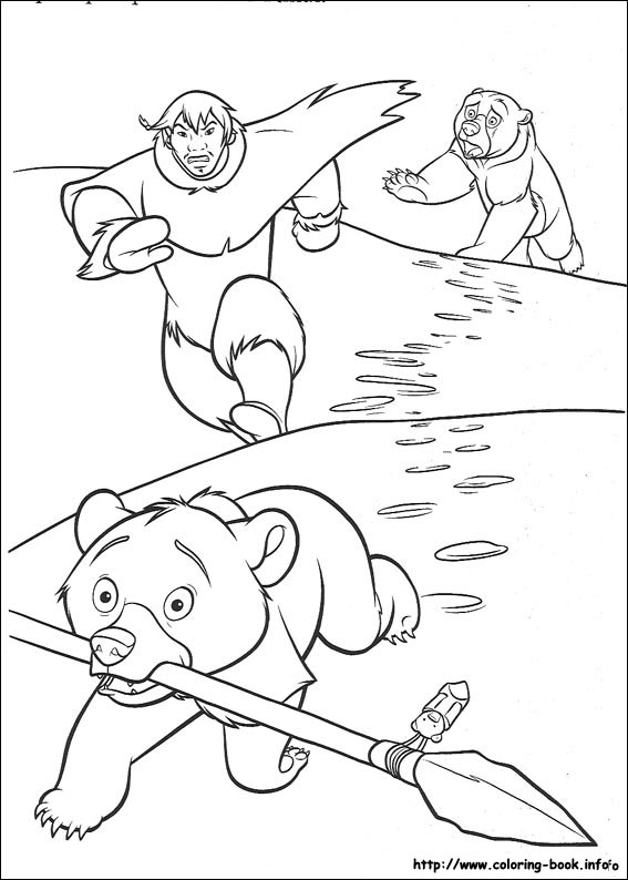 熊的传说填色图片