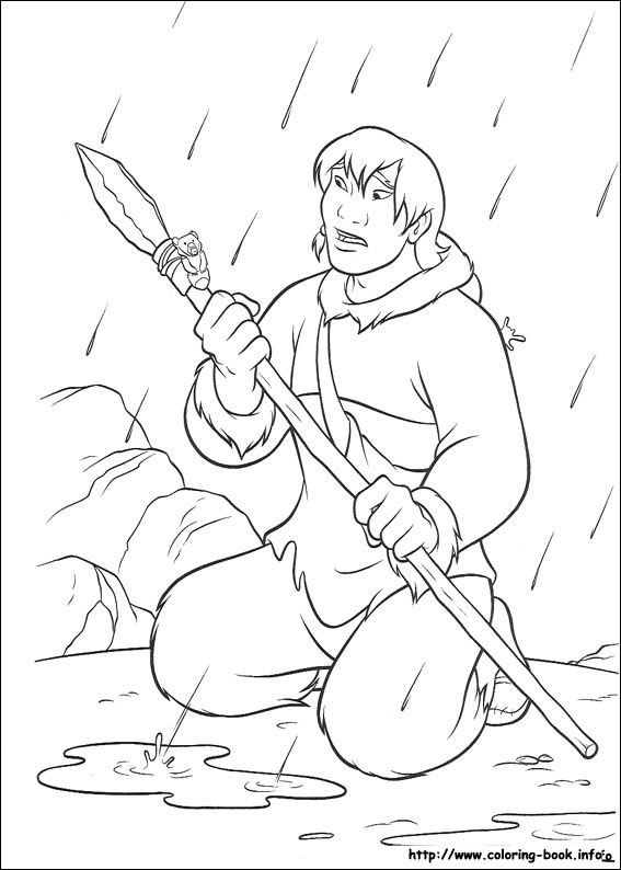 熊的传说填色图片