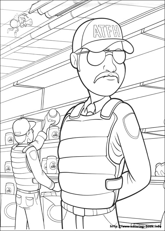 蜜蜂总动员填色图片-2