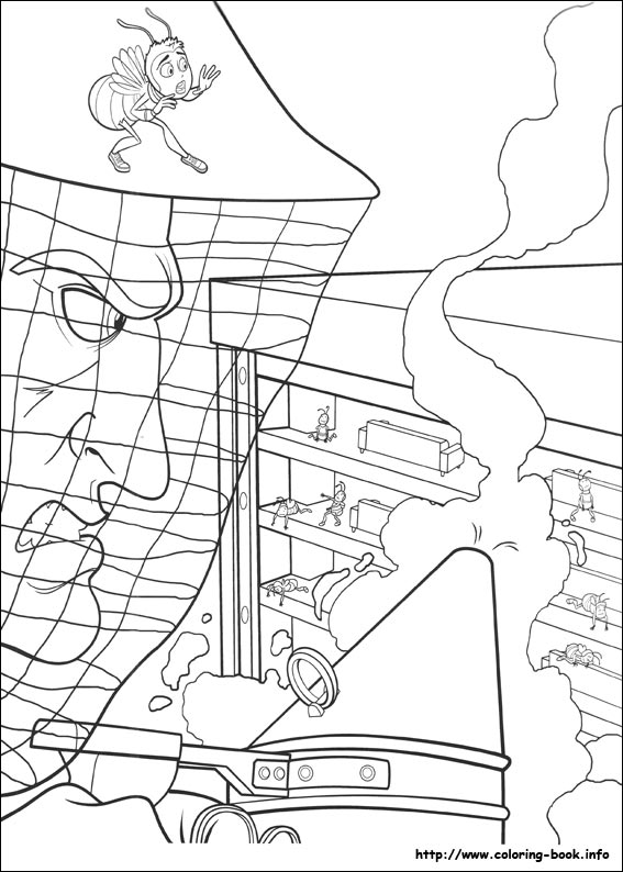 蜜蜂总动员简笔画图片-7