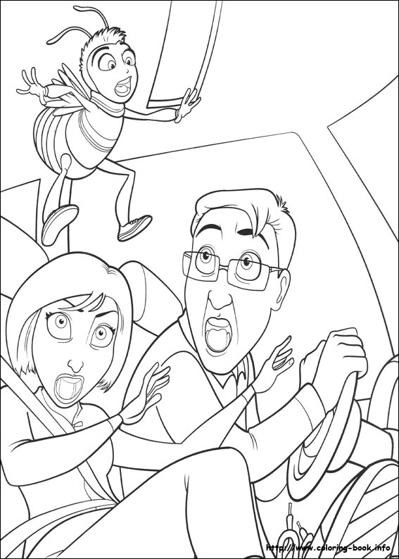 蜜蜂总动员简笔画图片-3