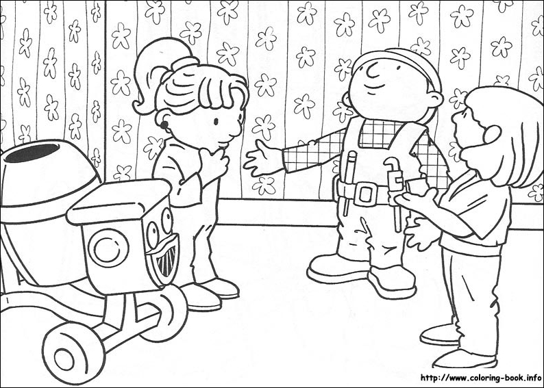 巴布工程师线稿图片