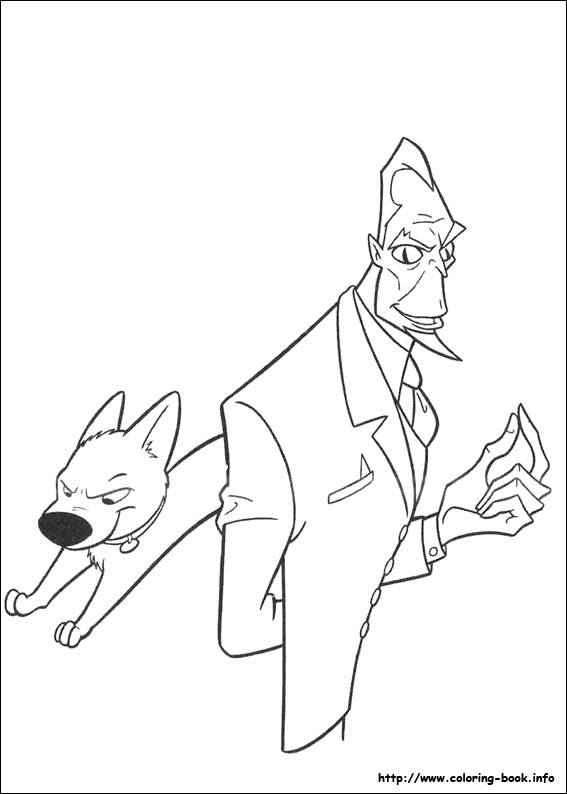 超级闪电狗线稿图片-7